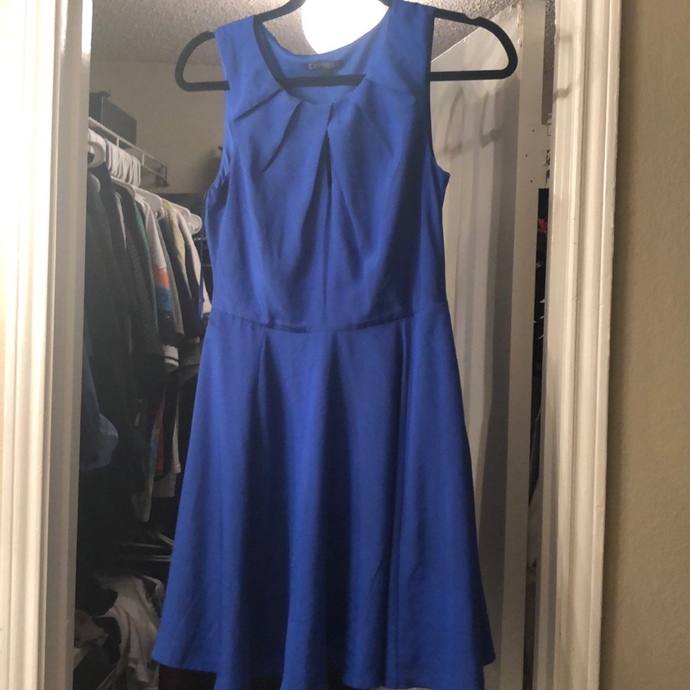 Express blue dress